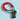 Universal AntiTheft Steering Wheel Lock Car Security with red sleeve, black lock, and keys