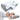 Butterfly-shaped memory foam neck pillow with orthopedic cervical support for pain relief, shown with a person resting.