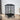 Aviary Peak Dual-Door Spacious Metal Bird Cage with peaked roof, pull-out tray, on wheels, parakeet inside.