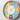 Colorful children's wall clock with easy to read numbers and silent movement