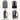 Laptop Backpack Lightweight Expandable Durable gray nylon pack showing front, back and side views before and after expansion