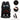 Black breathable back of 50L Hiking Backpack Durable USB Powered Travel Ready with padded straps, sternum belt and sunglasses loop