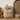 Personalized Corken Backpack Custom Name Lightweight Design beige corduroy with blue embroidery, versatile everyday bag.