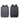 Laptop Backpack  Large Multifunctional Travel sleek black and gray backpacks front view with top handle and side USB port