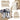 Cream nylon Ryanair Cabin Travel Backpack Lightweight Underseat Fit with open packed compartment, straps and underseat profile