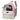 PetEase Cat  Dog Carrier Backpack  Transparent Pet Travel Bag white-pink backpack with clear window and cat inside