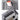 Cat Carrier with Wheels Large Foldable Bag, gray fabric trolley with mesh roll-up window, zippers and exterior pocket