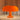 Modern Mushroom Table Lamp Bright Orange LED USB: vibrant orange mushroom silhouette USB-powered plastic lamp.