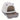 Covered Cat Litter Box Large High Sided AntiSplash white-gray enclosed hood with swing door and pull-out tray