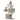 98cm Multi-storey Scratching Post, Cat Tree features 2 caves, perch, hammock in stylish dark/light grey by HZUANER.