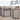 LIFELOOK Large 3/4 Panels Folding Door Divider Safety Barrier Pet Gate Freestanding Wooden Dog Fence 140x60.5cm Grey/White