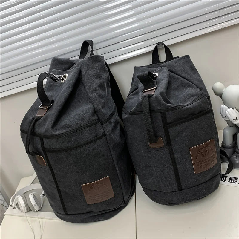 Sport Large Capacity Travel Backpacks Male Luggage Canvas Bucket Shoulder Bag Man Hiking Duffle Bags Men Rucksack Outdoor