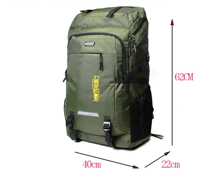 80L 50L Men's Outdoor Backpack Climbing Travel Rucksack Sports Camping Hiking Backpack School Bag Pack For Male Female Women