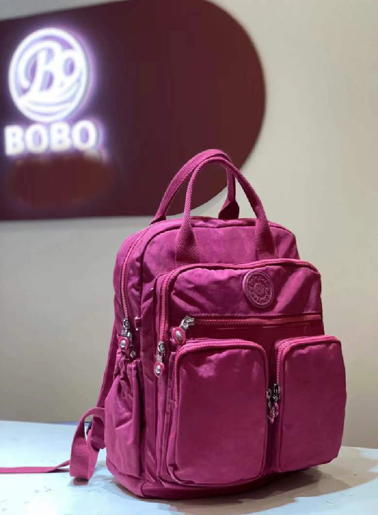 Fashion Woman Backpack Waterproof Nylon Soft Handle Solid Multi-pocket Travel Zipper Feminina School Bags Laptop Backpack