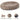 Round plush memory foam pet nest with carrying handle, storage pocket and 2-sided zipper — Large Dog Bed  Orthopedic Washable Cover