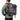 Man wearing gray camo Tactical Backpack 45L Hiking Gym Survival Bag with MOLLE straps on green outdoor jacket