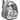 Cat Carrier - Pet Travel Bag With Transparent Window showing fluffy white cat in gray backpack bubble with ventilation ports