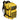 Bright yellow Tactical Backpack 45L Hiking Gym Survival Bag with MOLLE webbing and Union Jack patch