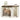 Cat Litter Box Cabinet - Hidden Litter Furniture with cream cat inside rustic white cabinet; top with food bowl