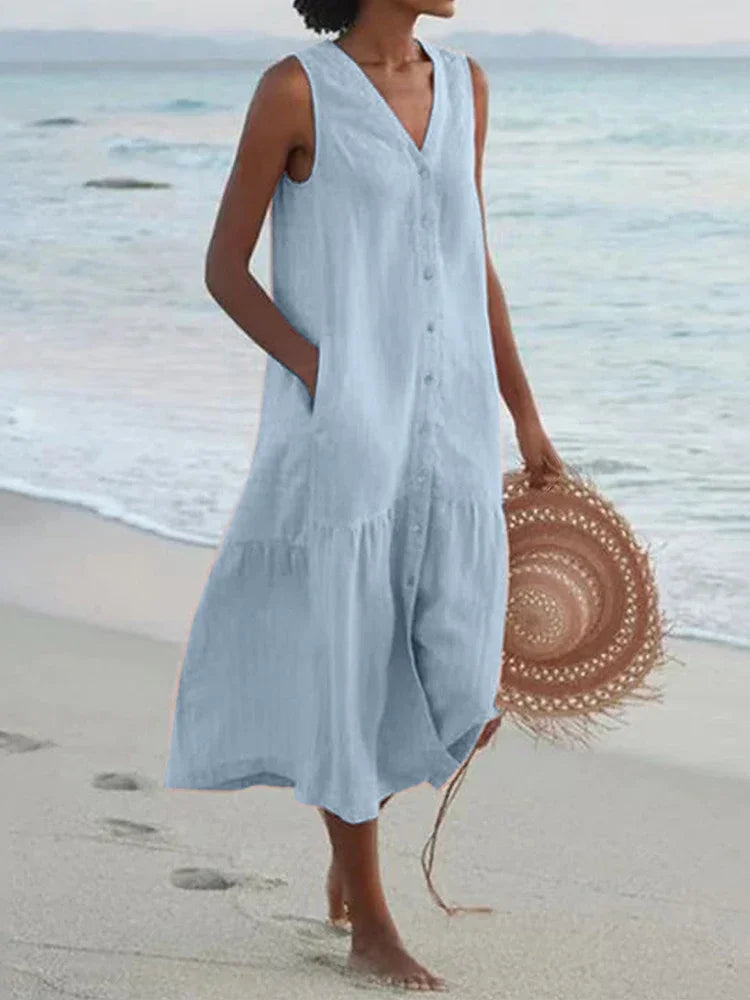 Summer Linen Breeze Dress