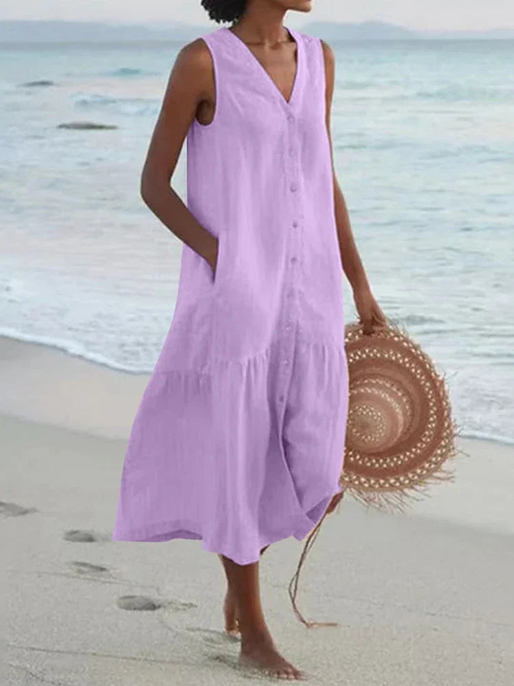 Summer Linen Breeze Dress