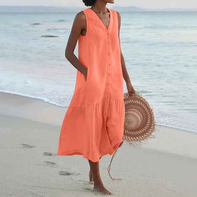 Summer Linen Breeze Dress