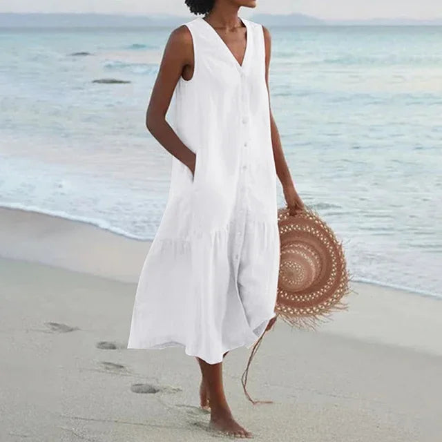 Summer Linen Breeze Dress