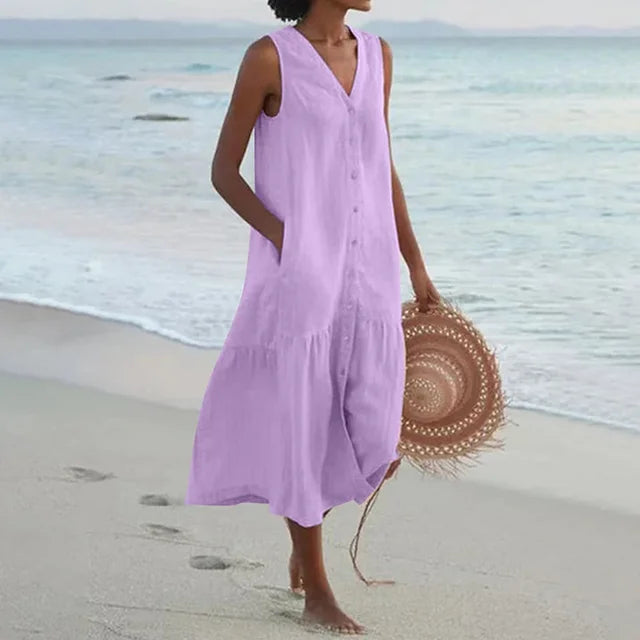 Summer Linen Breeze Dress