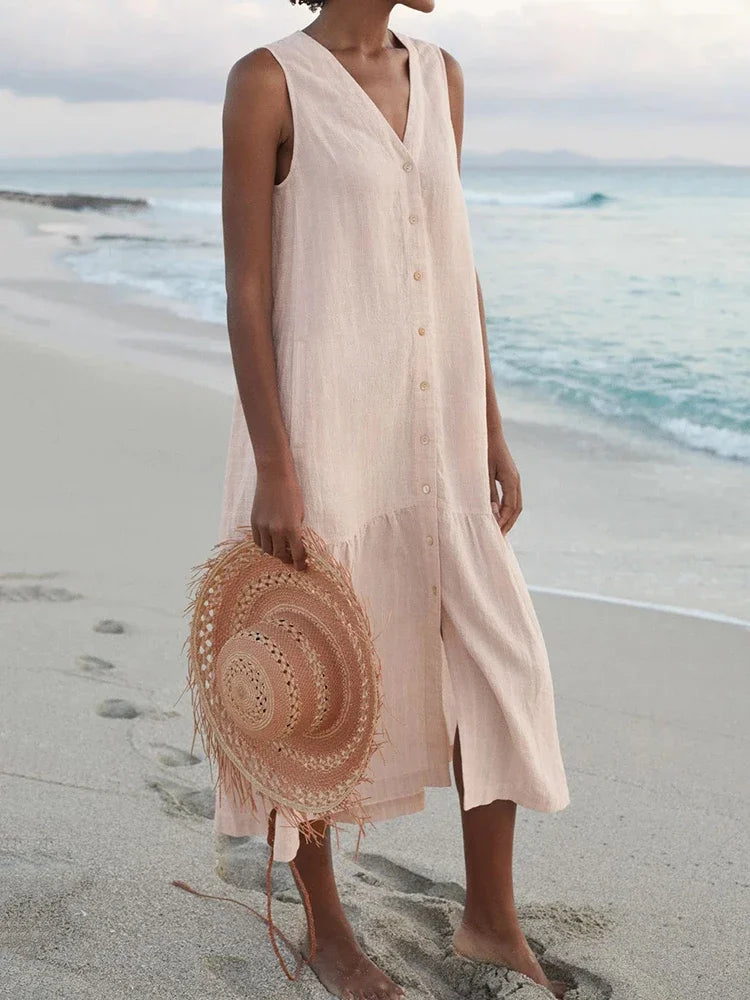 Summer Linen Breeze Dress