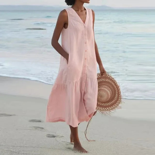 Summer Linen Breeze Dress