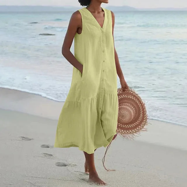 Summer Linen Breeze Dress