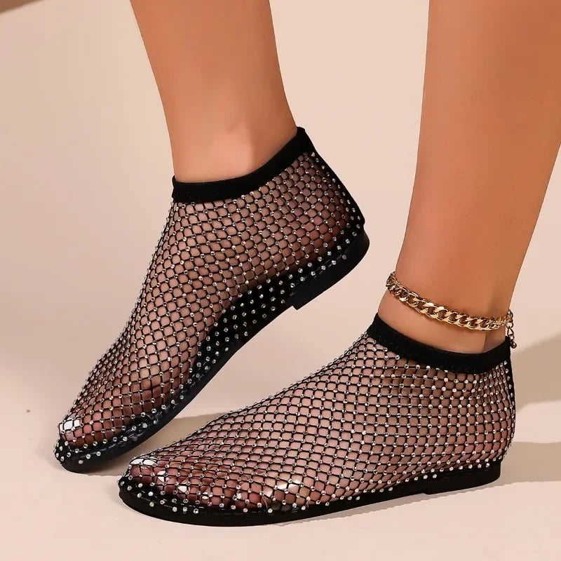 Bling Mesh Summer Sandals