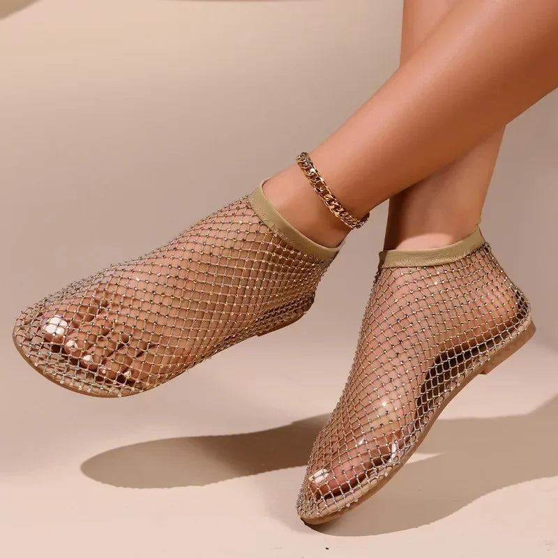 Bling Mesh Summer Sandals