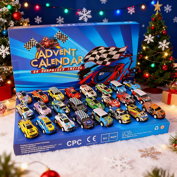 Car Christmas Advent Calender  24 Racing Cars Christmas Countdown Gifts