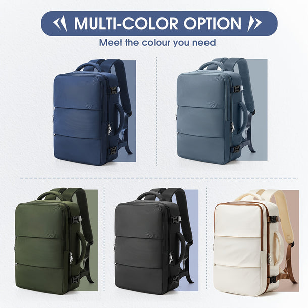 Ryanair CabinSize Travel Backpack 40x25x20m  Lightweight Durable Nylon Airplane CarryOn Bag with Seatbelt Laptop Compartment  Multiple Pockets for Men Women Black Travel Backpack Underseat Storage Unisex Backpack Easy Carry Handle