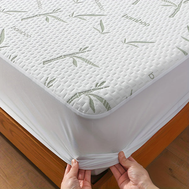 Cooling Bamboo Mattress Protector Breathable Comfort  Style