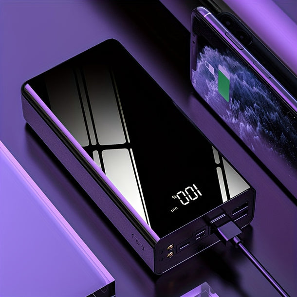 50000mAh Power Bank Fast Charging LED Display Flashlight