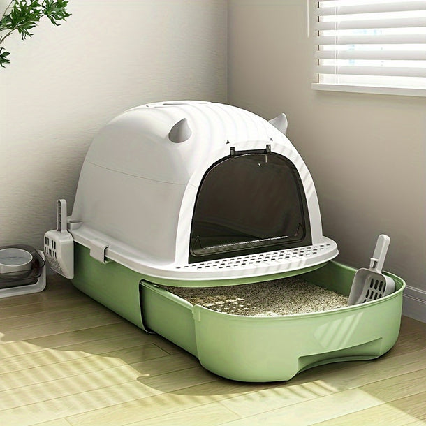 Covered Cat Litter Box Large  High Sided  AntiSplash